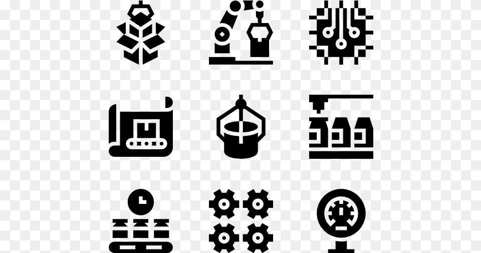 Mass Production Show Icon, Gray Free Png Download