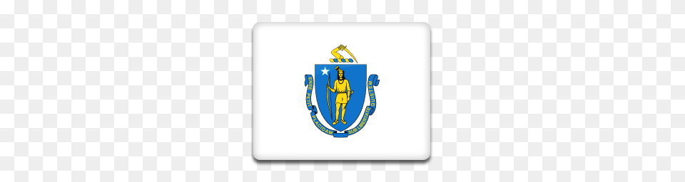 Massachusetts Flag Icon American States Iconset Custom Icon Design, Emblem, Symbol, Person Free Transparent Png