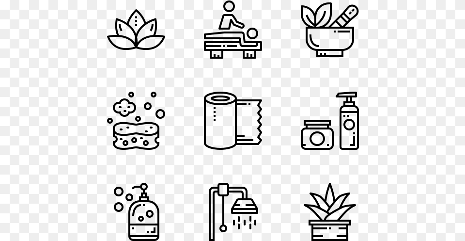 Massage And Spa Manufacturing Icon Free, Gray Png Image