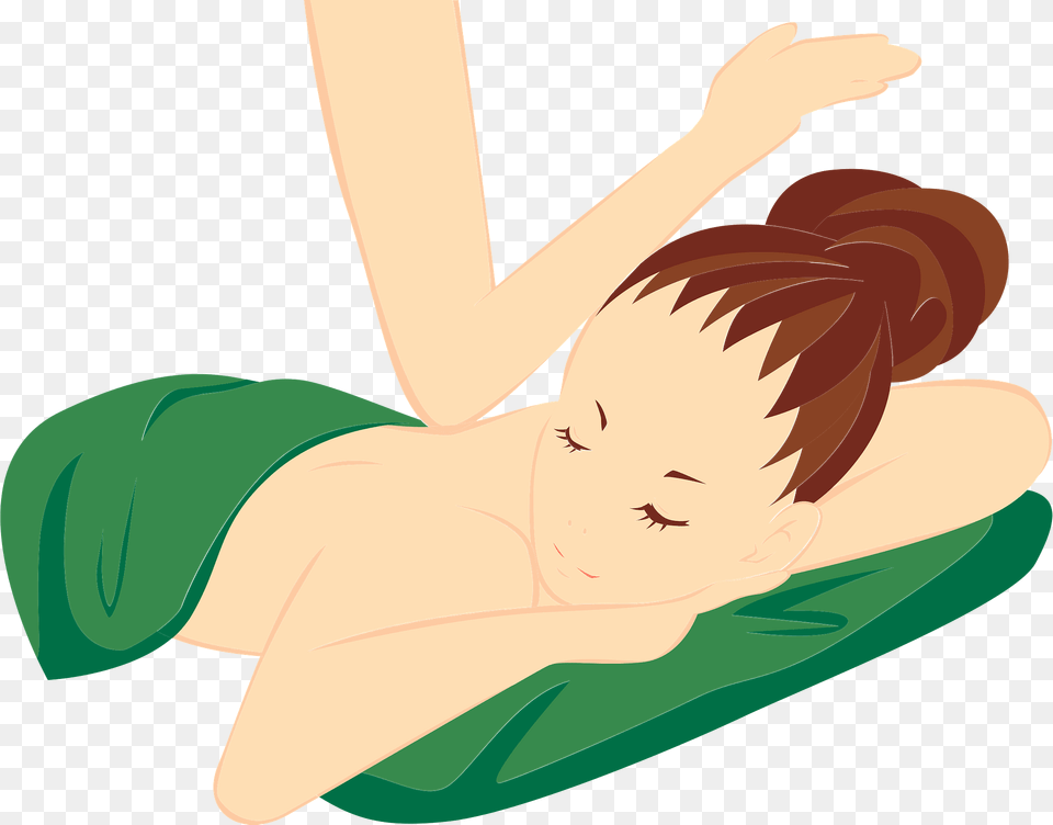 Massage Day Spa Clipart, Person, Sleeping, Face, Head Png Image