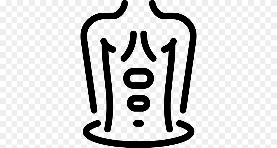 Massage Icon, Gray Png Image