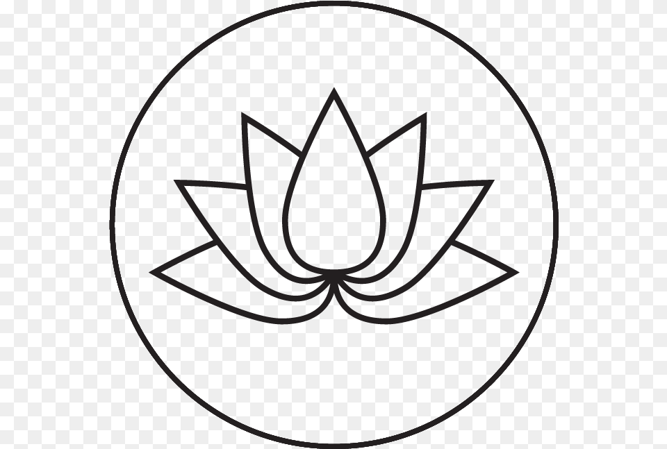 Massage Icon Lotus Flower Christmas Snowflakes Black And White Clipart, Emblem, Symbol, Logo Free Png
