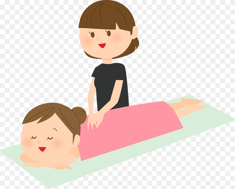 Massage On Day Spa Clipart, Baby, Person, Leisure Activities, Sport Png Image