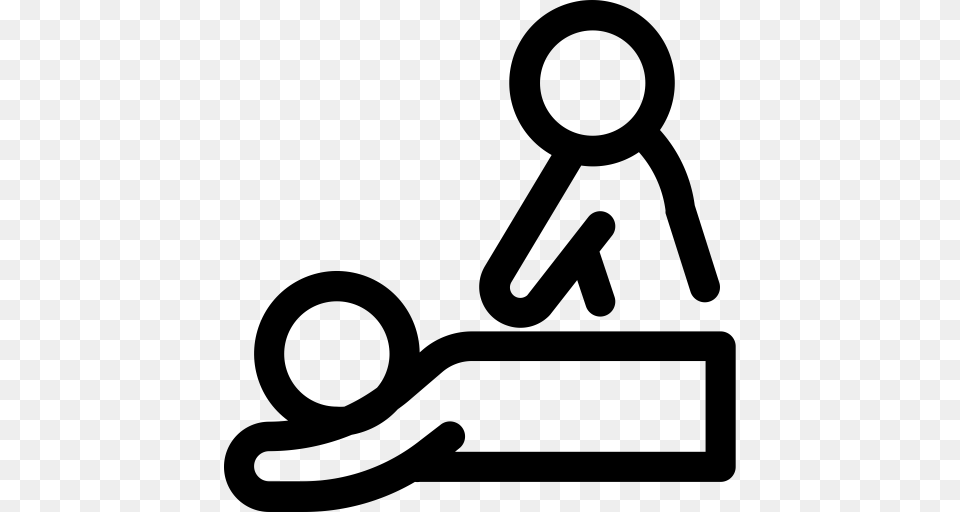 Massage Physiotherapy Relaxation Icon With And Vector Format, Gray Png Image
