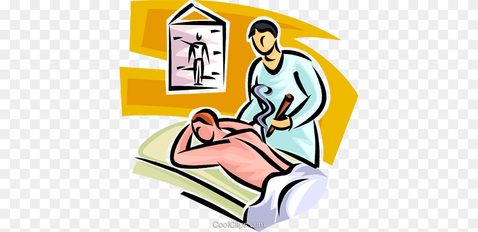 Massage Therapy Royalty Vector Clip Art Illustration, Adult, Male, Man, Person Png Image