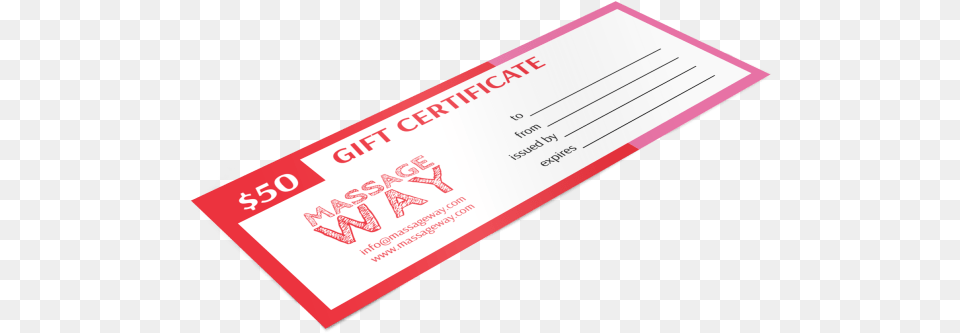 Massage Way Gift Certificate Template Preview Label, Paper, Text, Business Card Png