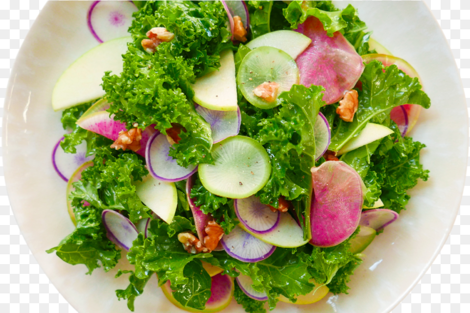 Massaged Kale Salad Cruciferous Vegetables, Food, Food Presentation, Plate, Meal Free Png