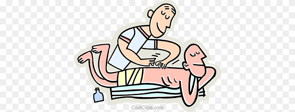 Massages Royalty Free Vector Clip Art Illustration, Massage, Person, Washing, Bulldozer Png Image