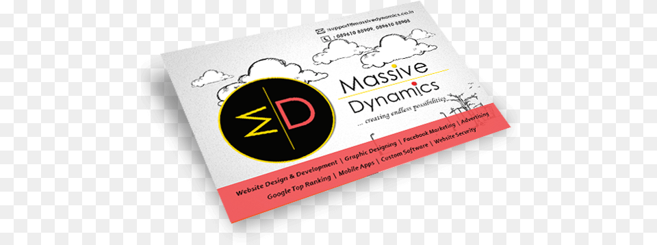 Massive Dynamics Business Card Creative Agency Visiting Cards, Paper, Advertisement, Poster, Business Card Png