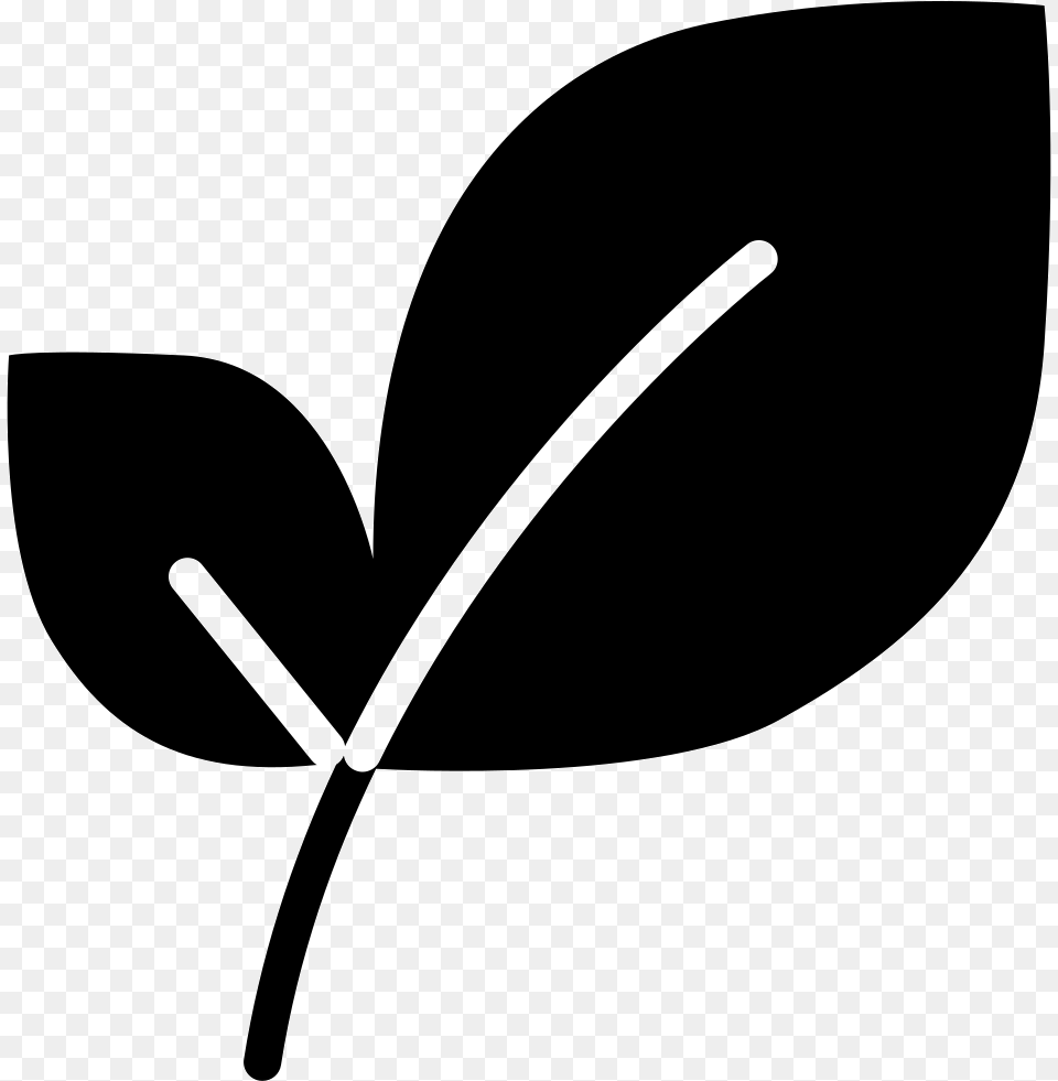 Massive Leaf Icon, Plant, Stencil, Smoke Pipe Png Image