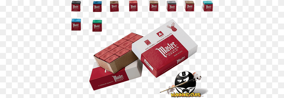 Master Billiardpool Cue Chalk Box 12 Cubes Spruce, First Aid, Cardboard, Carton Free Png Download