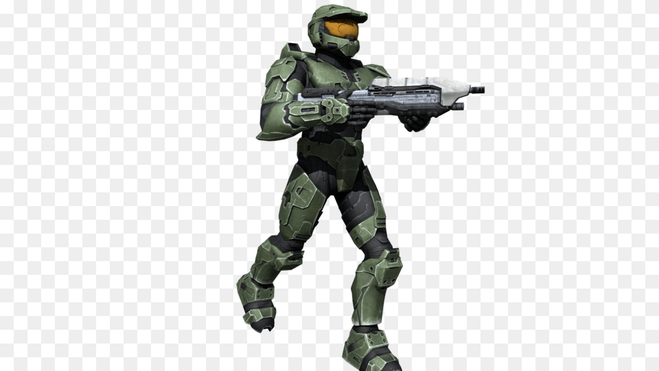 Master Chief, Person, Helmet, Gun, Weapon Free Png Download