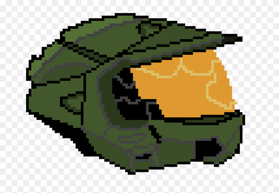 Master Chief Helmet Pixel Art Maker, Crash Helmet Free Png