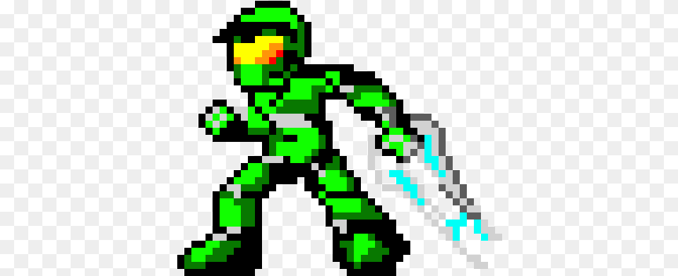 Master Chief Imagenes De Halo Pixelado, Green, Qr Code Png