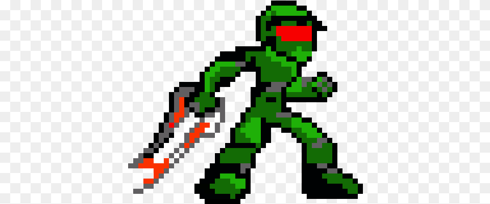 Master Chief Minecraft Pixel Art Dessin, Green Free Png