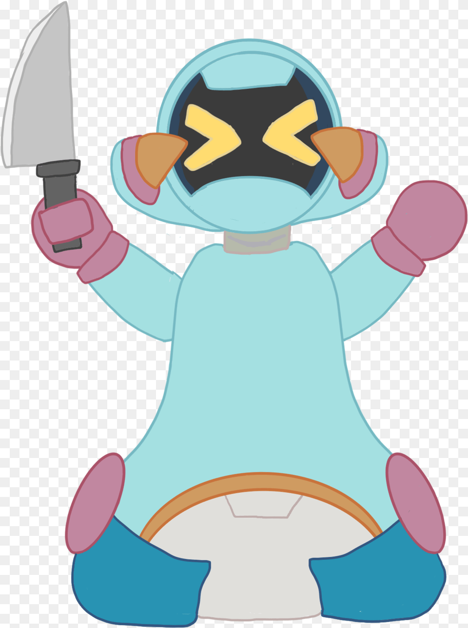 Master Has Given Roboppy A Knife Cartoon, Baby, Person Free Transparent Png