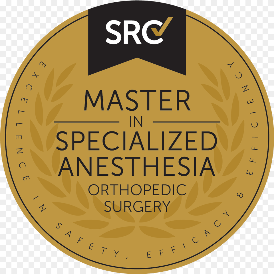 Master In Specialized Anesthesia S A S A Orthopedic Circle, Gold, Disk, Coin, Money Free Png