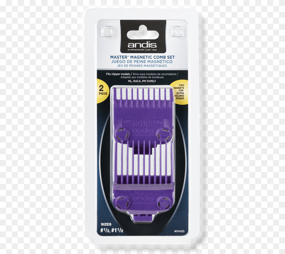 Master Magnetic Comb Set Dual Pack Andis Double Magnetic Guards, Electronics, Mobile Phone, Phone, Electrical Device Png