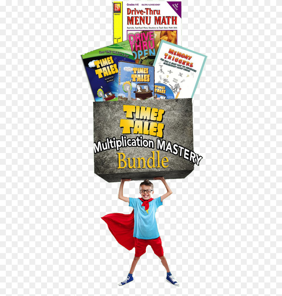 Master Multiplication Bundle Kit Drive Thru Menu Math Multiply, Advertisement, Poster, Boy, Child Free Png Download