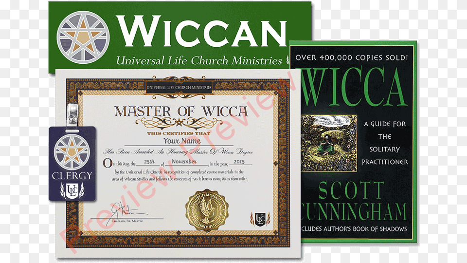 Master Of Wicca Package Diploma, Text, Document, Person Free Transparent Png