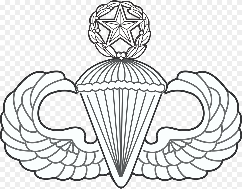 Master Parachutist Badge August 16 National Airborne Day, Emblem, Symbol, Logo, Person Free Png Download
