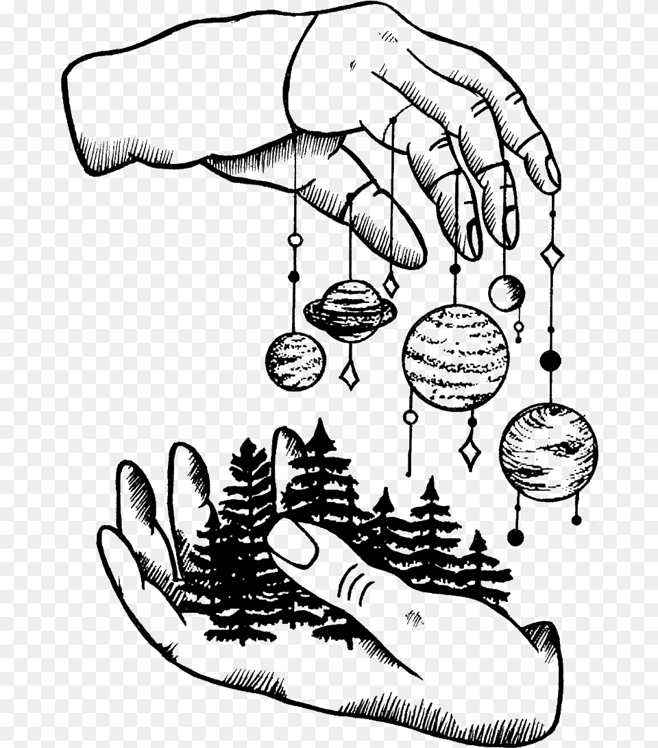 Master Puppeteer World In Hands Drawing, Art Free Transparent Png