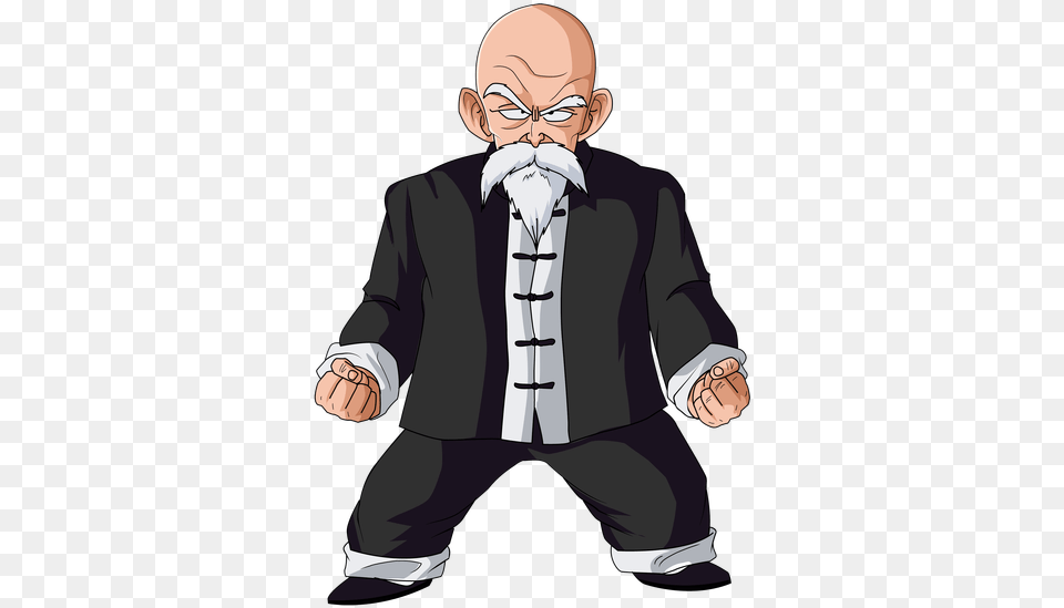 Master Roshi 002 Master Roshi In Suit, Accessories, Person, Man, Male Free Png