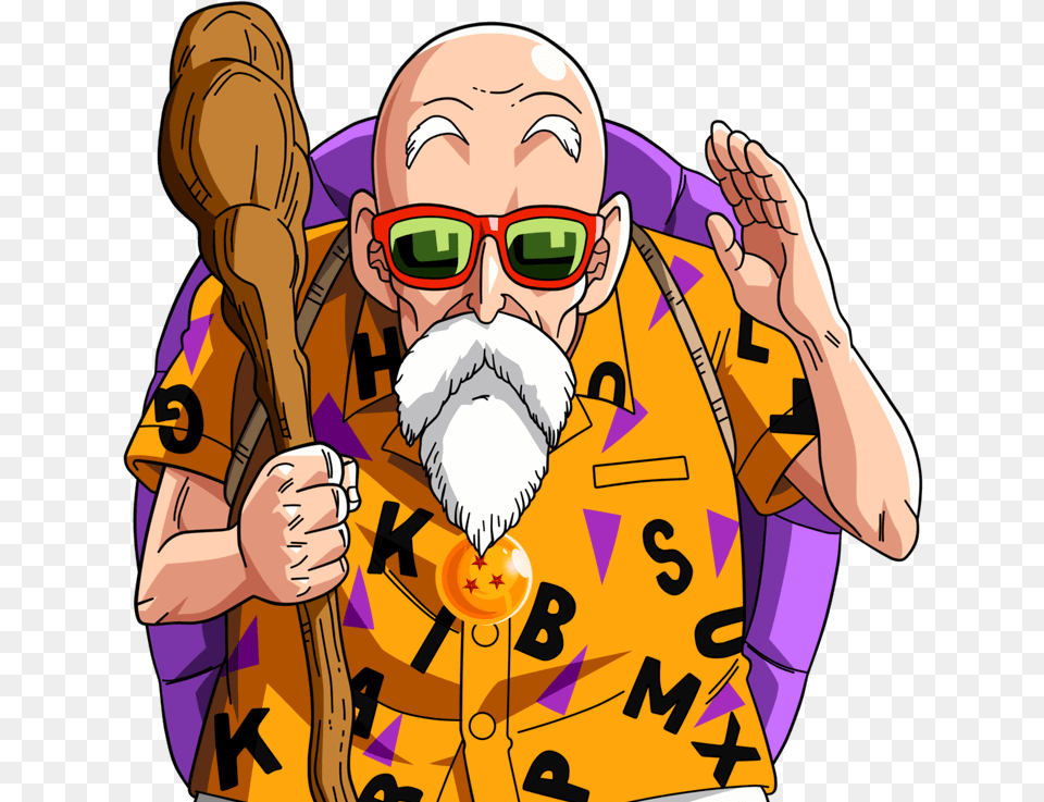 Master Roshi Fight Profile Dragon Ball Guru Master Roshi, Accessories, Sunglasses, Cutlery, Baby Free Png Download