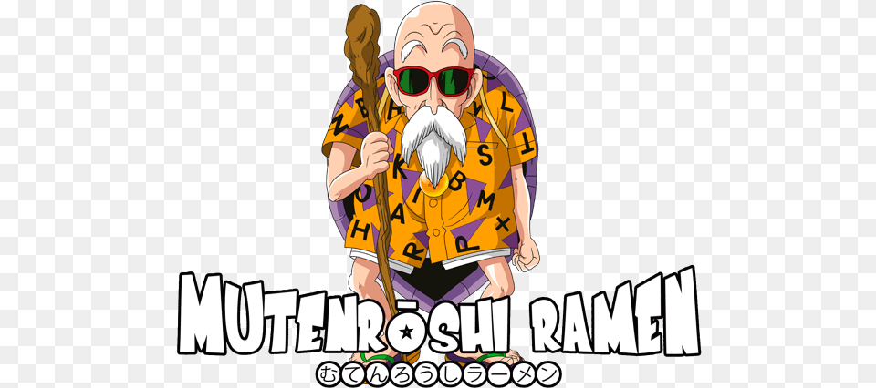 Master Roshi Image With No Dragon Ball Maestro Roshi, Accessories, Publication, Sunglasses, Comics Png