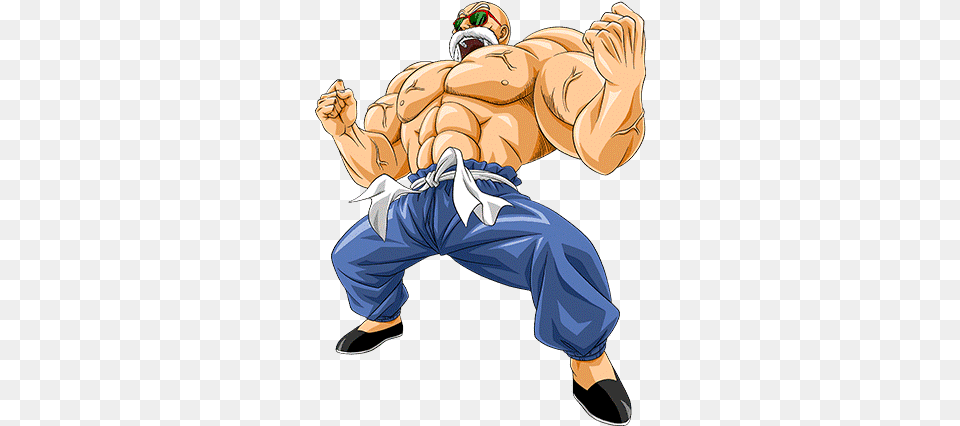 Master Roshi Super Teq Ssr Dragon Ball Master Roshi Full Power, Adult, Male, Man, Person Free Transparent Png