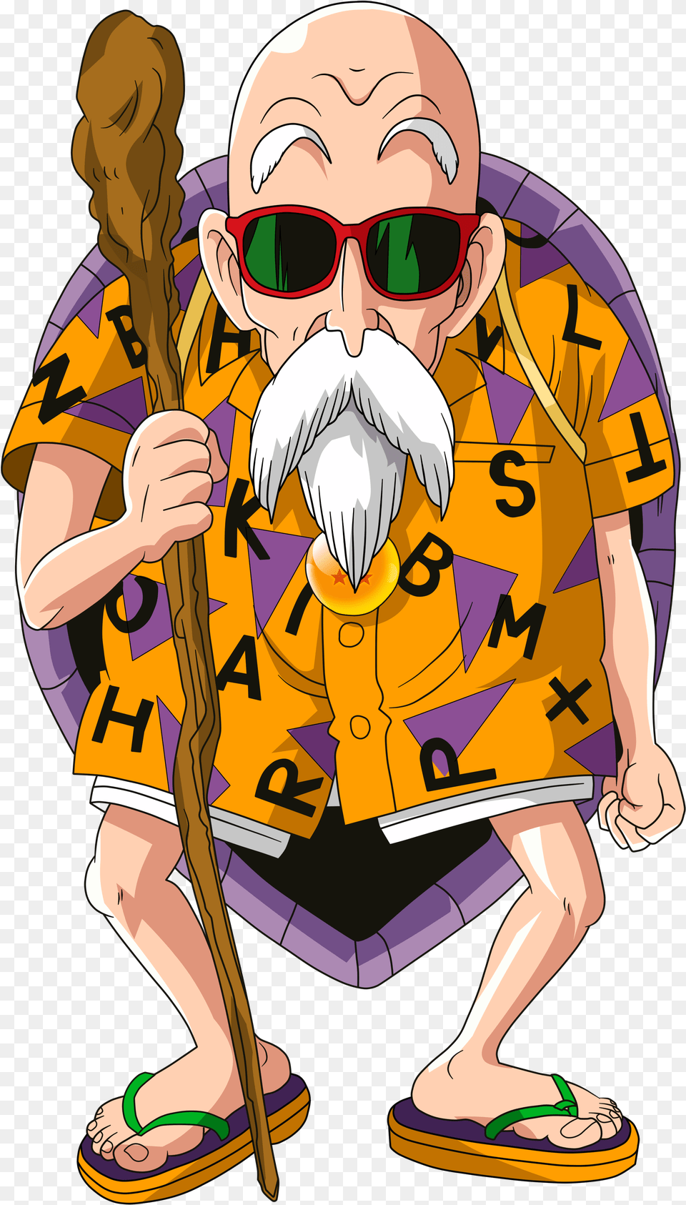 Master Roshi2 Maestro Roshi Dragon Ball, Accessories, Sunglasses, Adult, Male Png