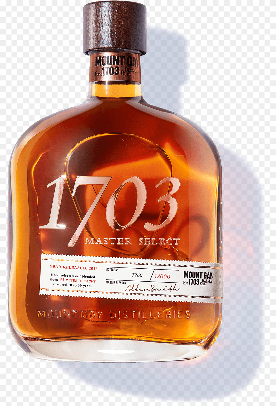 Master Select Mount Gay 1703 Master Select, Alcohol, Beverage, Liquor, Whisky Free Transparent Png