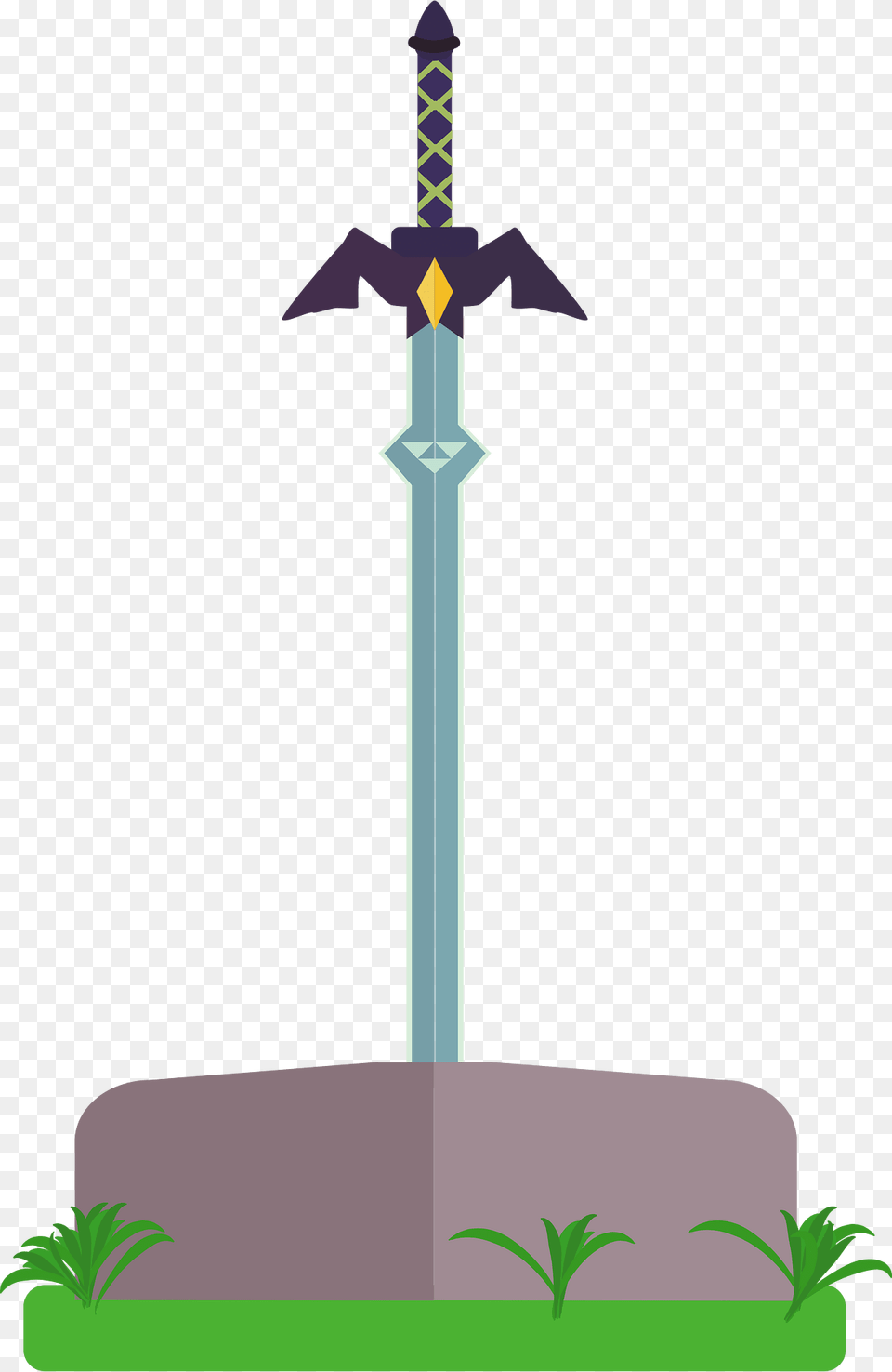 Master Sword Clipart, Weapon, Plant, Cross, Symbol Free Png