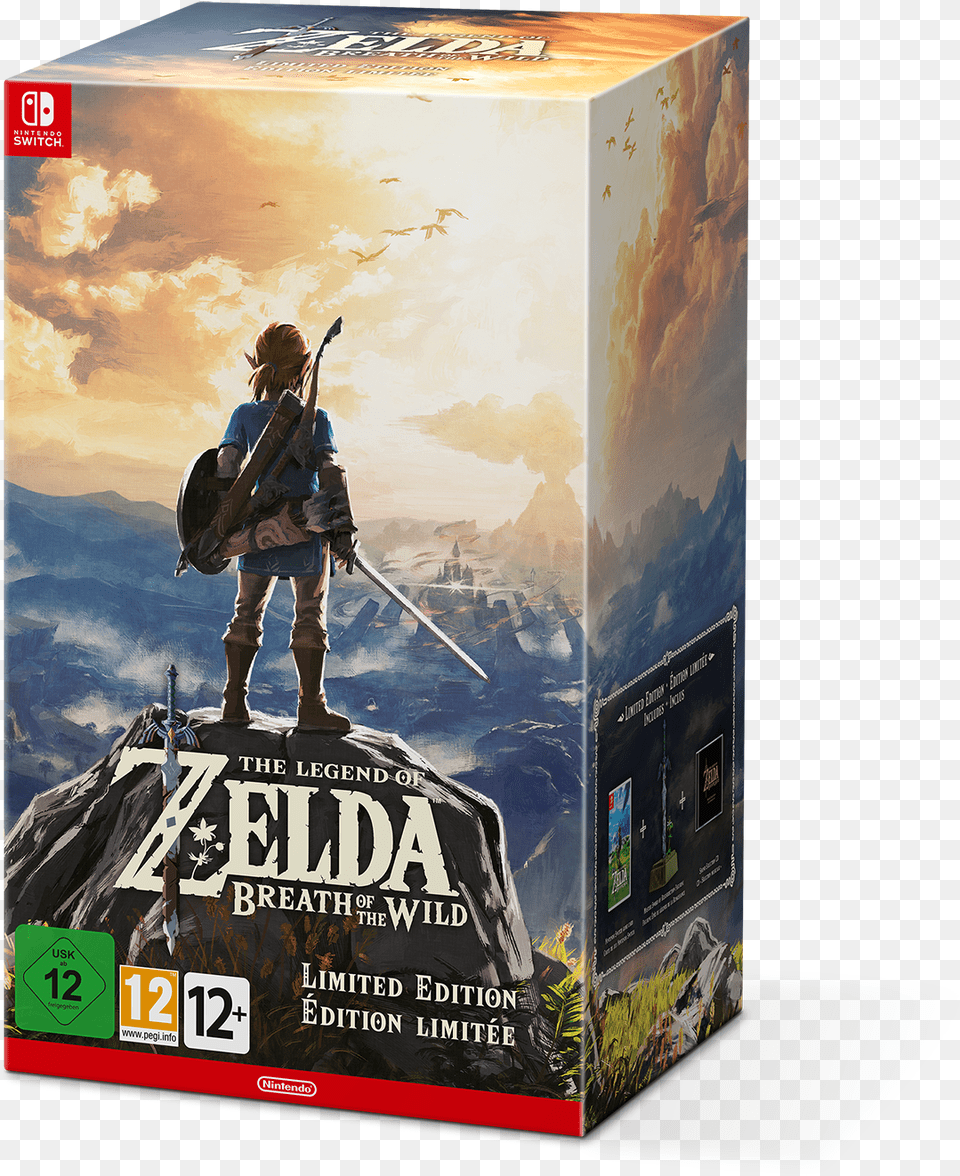 Master Sword Legend Of Zelda Breath Of The Wild, Person, Book, Publication, Box Png Image