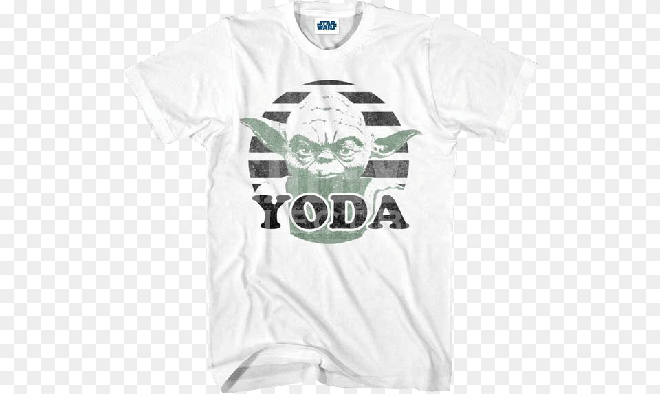 Master Yoda White T Shirt Active Shirt, Clothing, T-shirt, Adult, Bride Free Png Download
