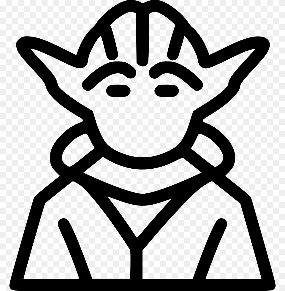 Master Yoda Yoda Icon, Stencil, Animal, Kangaroo, Mammal Png Image