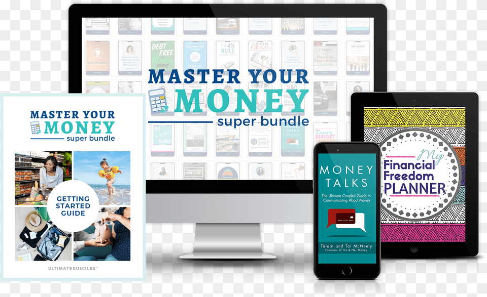 Master Your Money By Blue Ron Amp Michael, Person, Computer, Electronics, Tablet Computer Png