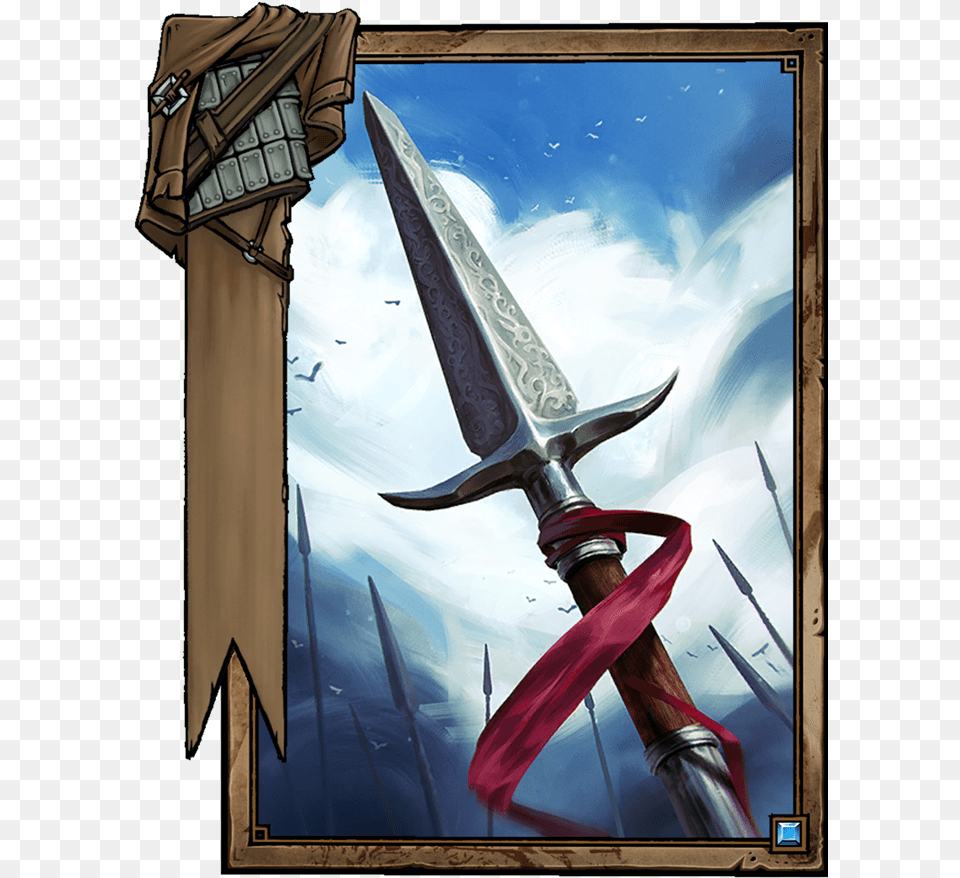 Mastercrafted Spear Gwent Mastercrafted Spear, Sword, Weapon, Blade, Dagger Free Png Download