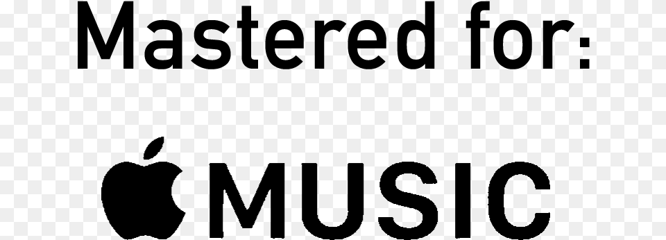 Mastered For Itunes Logo Apple Music, Gray Free Png