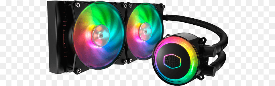 Masterliquid Ml240r Rgb 240mm Radiator 230w Tdp Cooler Master Masterliquid, Lighting, Disk, Electronics, Light Png