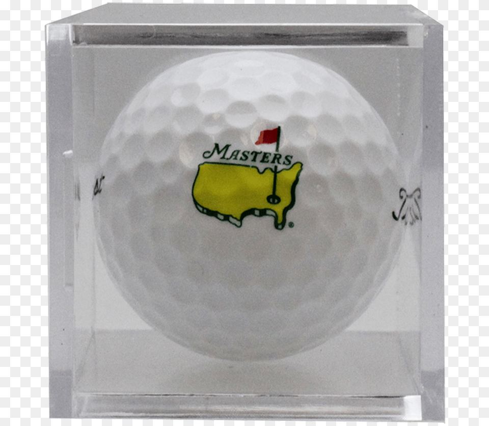 Masters Golf Ball In Display Case Circle, Golf Ball, Sport Free Png