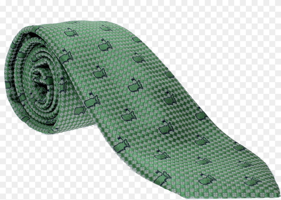 Masters Green Tie With Blue Logo Outline Belt, Accessories, Formal Wear, Necktie, Clothing Free Png Download