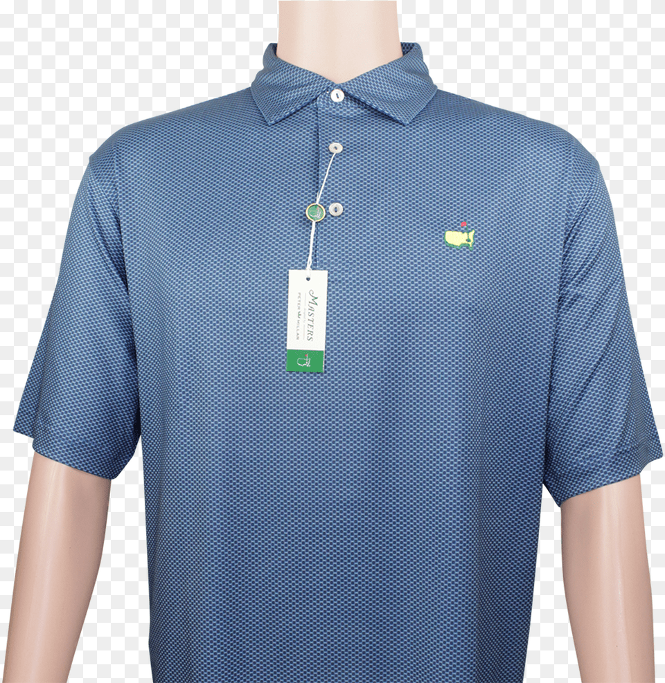 Masters Navy Amp Light Blue Peter Millar Performance Polo Shirt, Clothing, T-shirt, Accessories, Sleeve Free Png