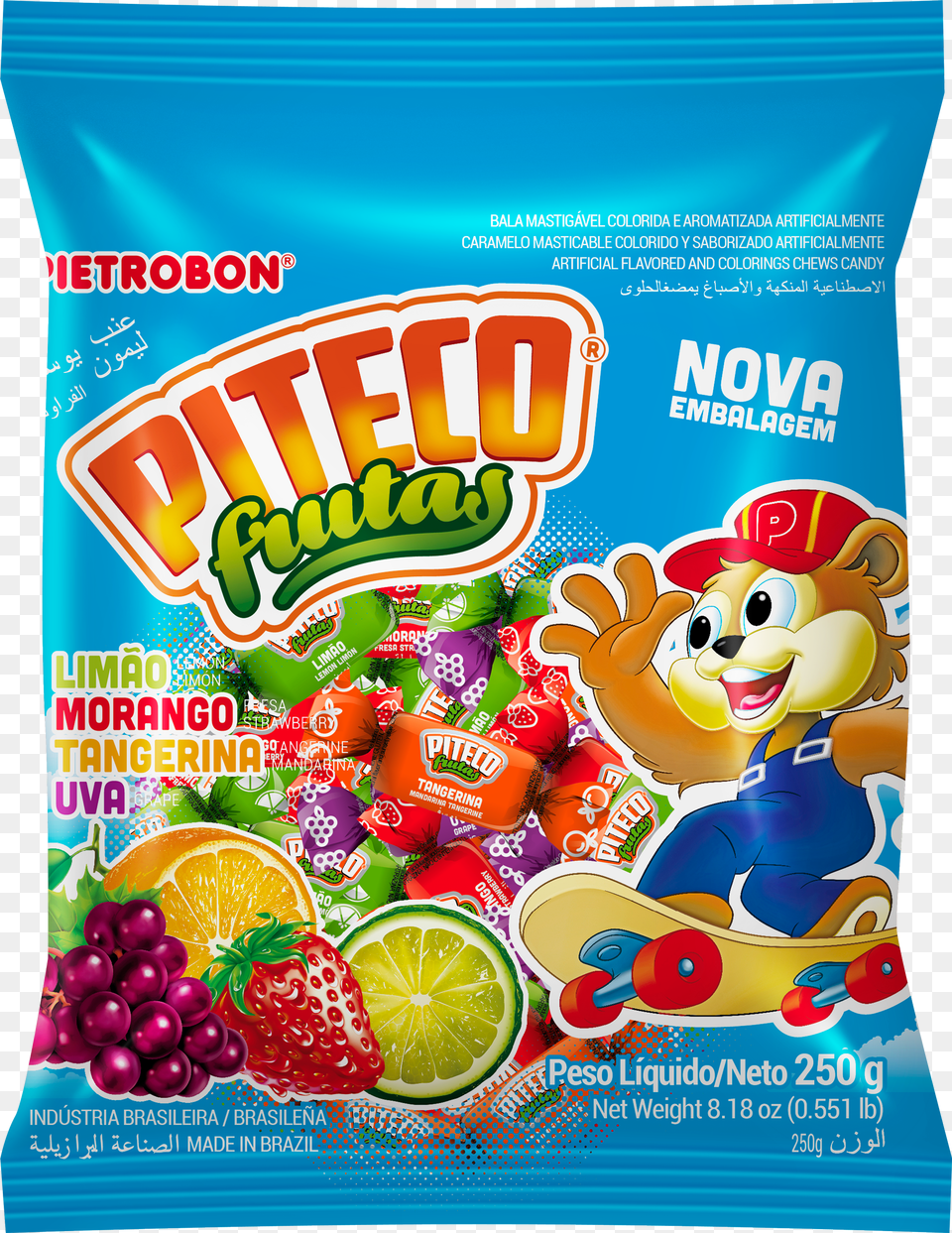 Mastigvel Piteco Fruits Bala Good Smile Pietrobon, Badge, Logo, Symbol, Text Png Image