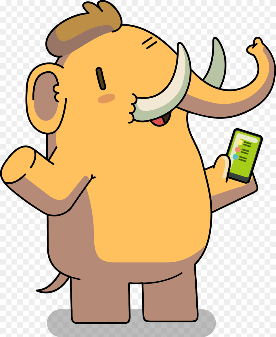 Mastodon Mascot Mastodon Social Mascot, Baby, Person Free Png Download