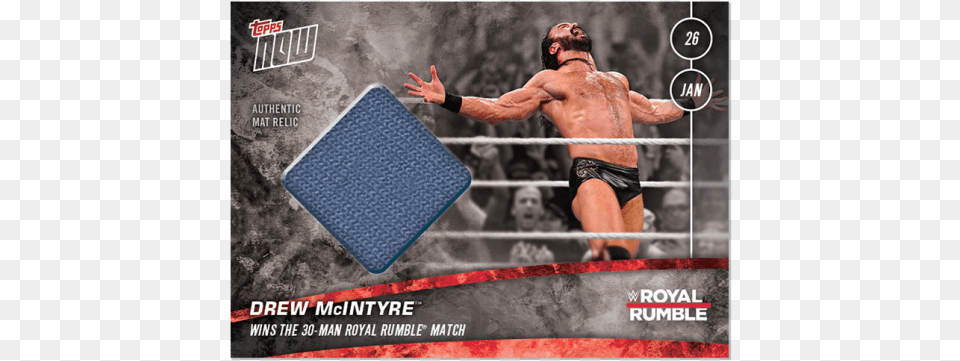 Mat Relic Drew Mcintyre Royal Rumble 2020, Adult, Male, Man, Person Free Transparent Png