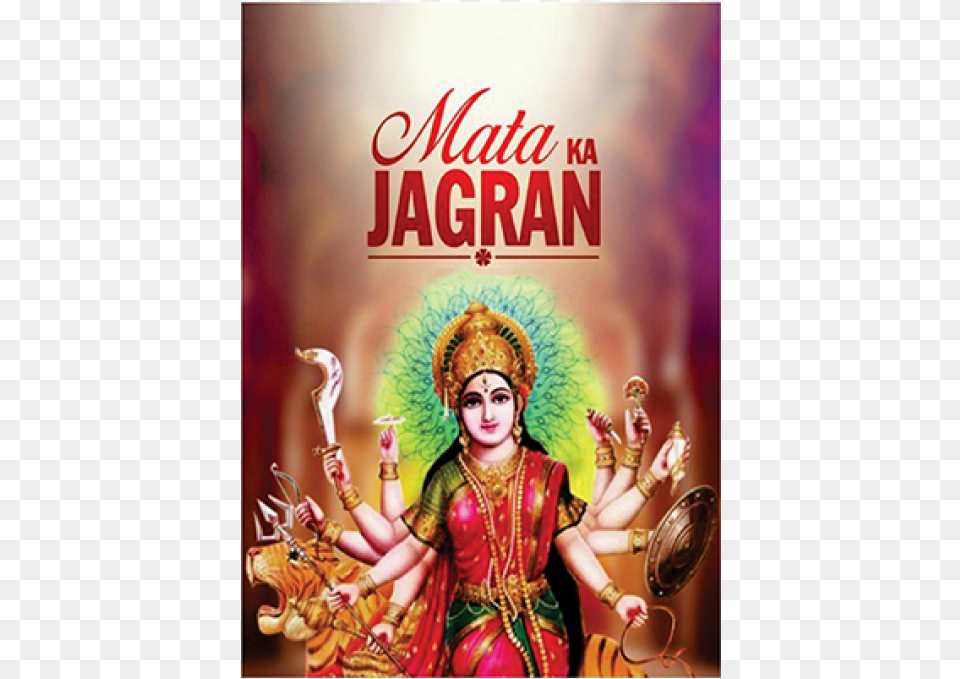 Mata Ka Jagran Poster, Book, Publication, Adult, Advertisement Free Transparent Png