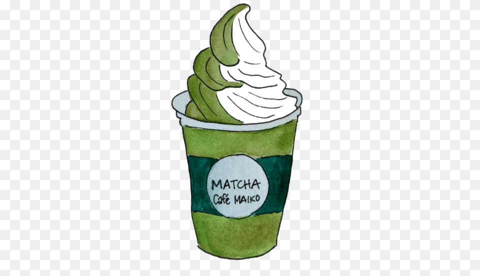 Matcha Soft Serve By Van Galasso Cup, Cream, Dessert, Food, Ice Cream Free Transparent Png
