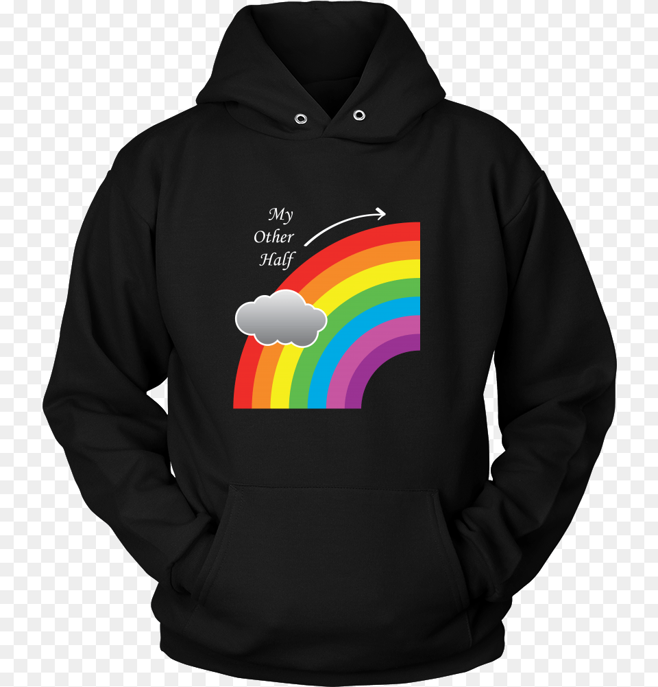Matching Couples T Shirt My Other Half Gay Lesbian Hoodie, Clothing, Knitwear, Sweater, Sweatshirt Png