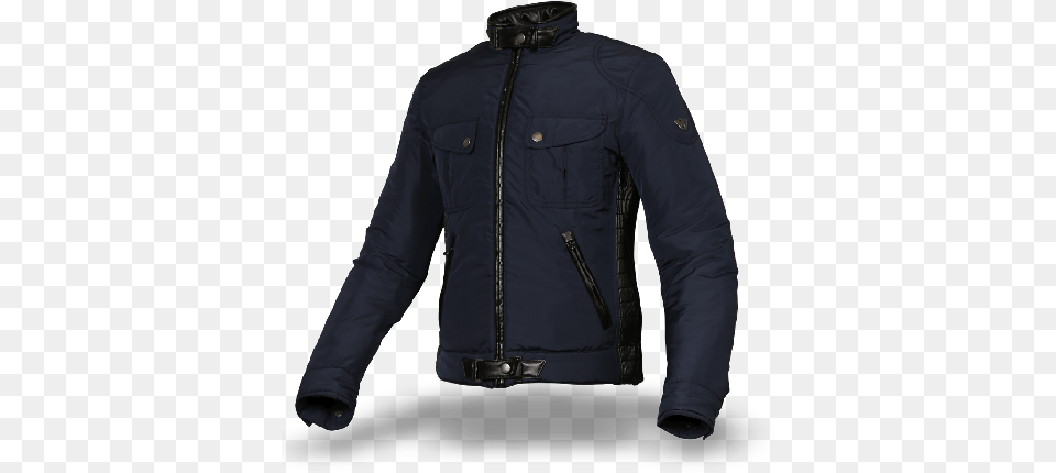 Matchless New Mallory Park De Luxe Men S Blouson Navy Zipper, Clothing, Coat, Jacket, Hoodie Free Png